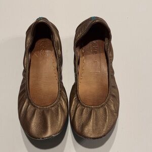 Tieks Metallic Brown Leather Flats